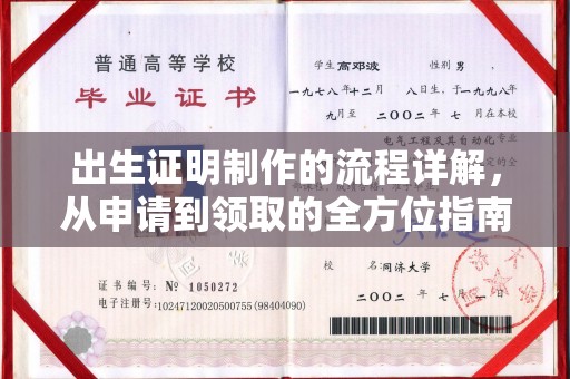 辽中出生证明制作的流程详解，从申请到领取的全方位指南